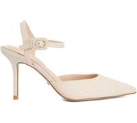 Dune London Dune London Natural Standard Fit Leather Channel Y Back Open Court Heels Natural EU 41 (UK 8)