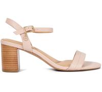 Dune London Dune London Natural Standard Fit Leather Jaycie Block Heeled Sandals