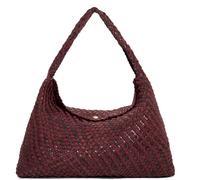 Dune London Dune London Purple Deliberate Xl Woven Slouch Bag