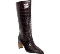 Dune London Dune London Red Olette Set Back Heel High Leg Boots