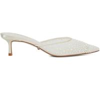 Dune London Dune London White Cuddling Bridal Mesh Kitten Mule Heels White 7 EU 40