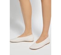 Dune London Dune London White Highcut Ballet Pumps White eu355