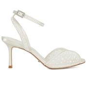 Dune London Dune London White Musing Bridal Pearl Mesh Heels