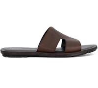 Dune London Men's Itos Leather Flat Sandals Marron 7 (41) Male