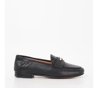Dune London Women's Greek Penny Cushioned Loafers Cuir noir 7 (40) Female