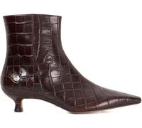 Dune London Women's Odore Ankle Heeled Boots Cuir marron 8 (41) Female