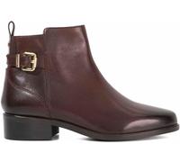 Dune London Women's Padri Flat Ankle Boots Cuir marron 6 (39) Female