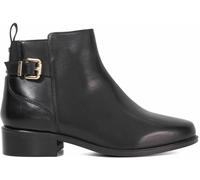 Dune London Women's Padri Flat Ankle Boots Cuir noir 8 (41) Female