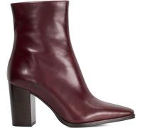 Dune London Women's Patent Ankle Heeled Boots Bourgogne Cuir 7 (40) Female