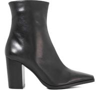 Dune London Women's Patent Ankle Heeled Boots Cuir noir 7 (40) Female