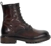 Dune London Women's Patley Flat Ankle Boots Cuir marron 4 (37) Female