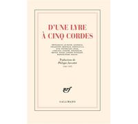 D'une lyre à cinq cordes - Philippe Jaccottet - Gallimard - broché - Poésie