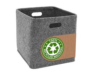 DuneDesign 100% Feutre Recy ube de Rangement 33x33x33 - Compatible avec Ikea Kallax - Storage Cubes Étagère - Boîte de Rangement pour Bureau - Casier de Rangement pour Jouets