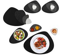 DuneDesign Galets en Feutre - Set de Table 16 Pièces - Dessous de Plats pour 4 - Résistant à Chaleur