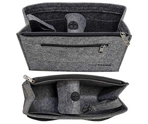 DuneDesign Organiseur Sac à Main Insert Feutre S M L XL Poche Intérieure Gris