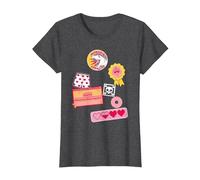 Dungeon Crawler Carl Colorful Sticker Collage LitRPG Book T-Shirt, Femme, Chiné Foncé, XXL
