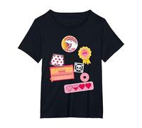 Dungeon Crawler Carl Colorful Sticker Collage LitRPG Book T-Shirt, Femme Grandes Tailles, Noir, 4X