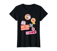 Dungeon Crawler Carl Colorful Sticker Collage LitRPG Book T-Shirt, Femme, Noir, L