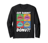 Dungeon Crawler Carl God Damnit Donut Cat Pop Art Book Manche Longue