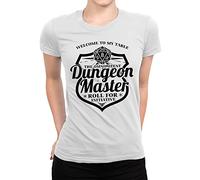 Dungeon Master T-T-Shirts à Manches Courtes, DND Dungeons and Dragons Women's Tee(X-Large)