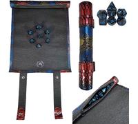 Dungeon Sac Pour Les Dés Et Piste De Dés Cuir,2 En 1,Sac Et Plateau Jeu De Dés + Ensemble De Dés,Donjons Et Dragons,D&d,Dungeons And Dragons,Dnd,Rpg,Jeux De Rôle. (Dragon)