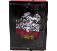 Dungeons and Dragons - Classeur à rabats, D&D, Classeur avec élastiques, Classeur, Carpesano, Classificateur, couleur noire, produit officiel (CyP Brands)