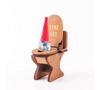 Dungeons and Dragons Dice Jail with Dunce Hat, chaise pour cube de jeu de rôle, Shame Chair miniature pour dés DND, prison pour dés