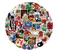 Dungeons and Dragons Lot de 100 autocollants de jeu animé, en vinyle, imperméables, graffiti, pour ordinateur portable, skateboard, voiture, guitare, adolescents, enfants