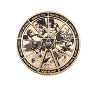 Dungeons & Dragons 50th Anniversary Spinner Pin Badge - Finition or antique, édition limitée D&D Collectible, cadeau pour les fans, produit sous licence officielle