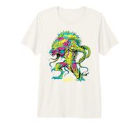 Dungeons & Dragons Demon Lord Demogorgon Psychedelic Neon T-Shirt Haut de Gamme
