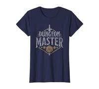 Dungeons & Dragons Dungeon Master T-Shirt, Femme, Bleu Marine, XL