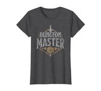 Dungeons & Dragons Dungeon Master T-Shirt, Femme, Chiné Foncé, S