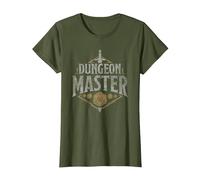 Dungeons & Dragons Dungeon Master T-Shirt, Femme, Olive, XL