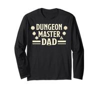Dungeons & Dragons Father's Day Dungeon Master Dad Dice Icon Manche Longue