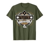Dungeons & Dragons Fighter Combat Trained T-Shirt, Homme, Olive, S