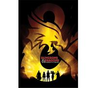 Dungeons & Dragons : Honor Among Thieves - Poster "Radiance" TA11474 (Taille unique) (Noir/Jaune or)