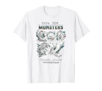 Dungeons & Dragons Know Your Monsters Pencil Sketch Chart T-Shirt