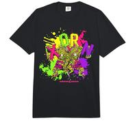 Dungeons & Dragons Neon Ooze Colored Xorn Splattered Paint Comfort Colors Adult Heavyweight T-Shirt