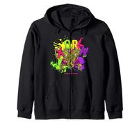 Dungeons & Dragons Neon Ooze Colored Xorn Splattered Paint Sweat à Capuche