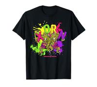 Dungeons & Dragons Neon Ooze Colored Xorn Splattered Paint T-Shirt