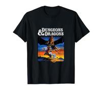 Dungeons & Dragons Norse Warrior Horse Rider Versus Dragon T-Shirt