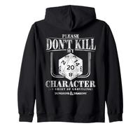 Dungeons & Dragons Please Don't Kill My Character Sweat à Capuche