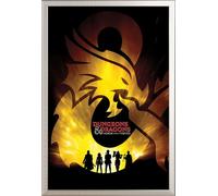Dungeons & Dragons - Poster - Ampersand Radiance + cadre amovible, Shinsuke® Maxi aluminium argenté, vitre acrylique