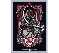 Dungeons & Dragons - Poster - Dragon + cadre interchangeable, Shinsuke® Maxi MDF argenté, vitre acrylique