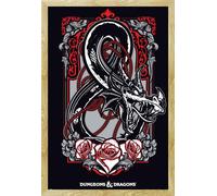 Dungeons & Dragons - Poster - Dragon + cadre interchangeable, Shinsuke® Maxi MDF hêtre, vitre acrylique