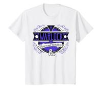 Dungeons & Dragons Warlock Sworn and Beholden Logo T-Shirt, Enfant, Blanc, 2 Ans
