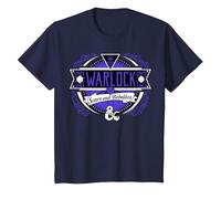 Dungeons & Dragons Warlock Sworn and Beholden Logo T-Shirt, Enfant, Bleu Marine, 2 Ans
