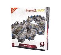 Dungeons & Lasers Deep Mines Lot de 56 pièces DND Terrain - Compatible avec 5e - Peinture et assemblage requis - À partir de 14 ans