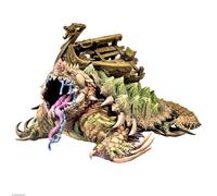 Dungeons & Lasers Dragon Turtle Miniature - Grande figurine pour jeux de rôle compatibles DND et 5E - Non peinte et démontée - À partir de 14 ans