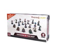 Dungeons & Lasers Kingdom of The Deep DND Miniatures Set - 18 modèles avec bases scéniques - Compatible 5E - Peinture et assemblage requis - À partir de 14 ans